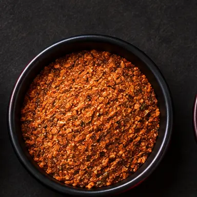 Cajun Dry Rub dry rub in a black bowl