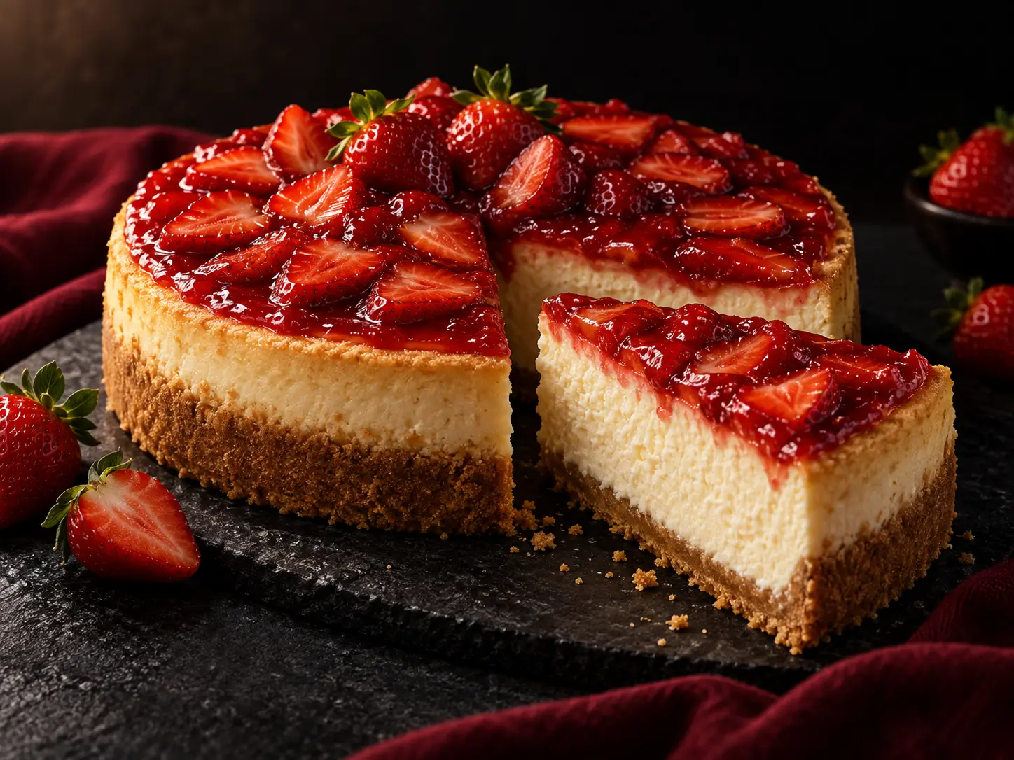 Strawberry Cheesecake Slice